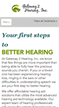 Mobile Screenshot of gateway2hearing.com